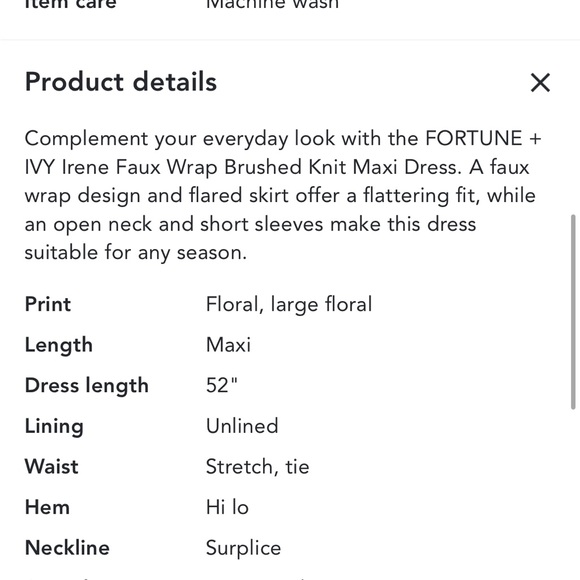 Fortune & Ivy Dress - Picture 6 of 6